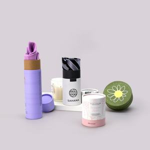 Crown Win Shaker Paper Tube Airtight Food Cardboard Containers for Candle Packaging Boxes Mail Sugarcane Packaged Box Paper Tube - Product Image 5