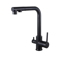 Robinet de cuisine SANIVITAL de haute qualité en laiton avec mitigeur extractible, double poignée, à poser sur le comptoir, moderne, pour usage hôtelier