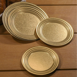 Bán Buôn Retro Bữa Ăn Tối Tấm Vòng Thép Không Gỉ Chính Tất nhiên Tấm <span class=keywords><strong>Stackable</strong></span> Nướng Thịt Salad Mì Ống Khay Nhà Bếp Bộ Đồ Ăn - Product Image 6