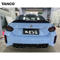 Paket Lengkap Spoiler, Diffuser, Side Skirt, Lip Splitter, dan Cover Spion Serat Karbon Kering Prepreg Forged Twill untuk BMW M2 G87