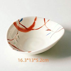Vajilla de Cerámica Japonesa de Forma Irregular, Platos para Cena de Hotel, Tazón para Platos Fríos Pintado a Mano - Product Image 3