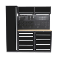 Armoires à outils combinées, établi d'atelier en acier robuste, armoire à outils avec rangement multi-tiroirs, coffre à outils de garage