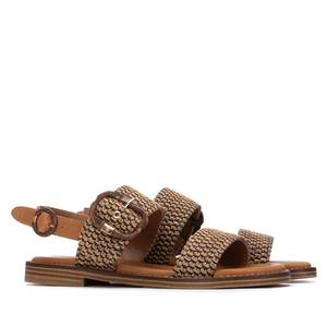 Carmela Women's <b>Flat</b> Sandal Leather 2 Cm Heel Size 40 - Product Image 4