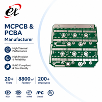 Rivestimento Conforme IP67/IP68, PCB in Alluminio Personalizzato ad Alta Conducibilità Termica, Servizio Completo di Approvvigionamento BOM PCBA per Automotive EV BMS