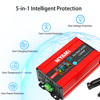 Contrôleur de charge solaire MPPT MYAMi 1200W 30A 72V/60V/48V avec suivi de 99% et conversion de 98%, certifié CE, garantie 12 mois pour VR/Solaire