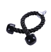 Accessoire d'entraînement de gym : Poignée de traction pour machine à câble, corde de triceps pour fitness