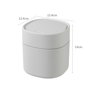 Mini poubelle moderne en plastique avec couvercle, poubelle automatique pour bureau, salle de bain, cuisine, chambre à coucher, voiture - Product Image 5