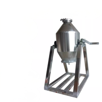 Mélangeur de poudre sèche en acier inoxydable - Mélange manuel pour produits alimentaires, produits chimiques, plastiques - Machine de mélange commerciale à commande manuelle 5-100L