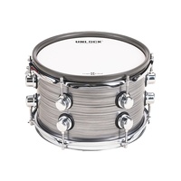 Tom de Batería Profesional Gris de 8 Pulgadas con Carcasa Duradera, Precisión de Estudio y Tono Neutro, Versátil para Roland/Yamaha/Alesis, con Parche de Malla