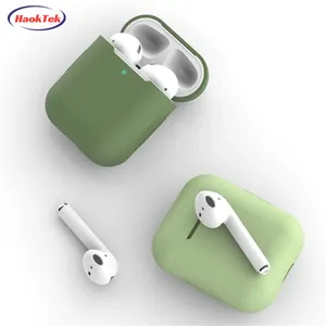 HAOKTEK Wholesale Silicone Clear Gen 2nd 3rd Generation Earphone Cover Case For Air Pods Apple Airpods Pro For Airpods 1 2 3 Cas