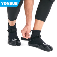 Bottes en néoprène YONSUB 3/2 mm à bout fendu, semelle en caoutchouc texturé 5/4, pour le surf, le paddleboard et le SUP en eau chaude