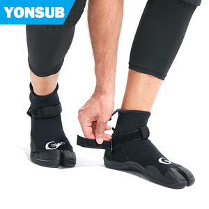 Bottes en néoprène YONSUB 3/2 mm à bout fendu, semelle en caoutchouc texturé 5/4, pour le <span class=keywords><strong>surf</strong></span>, le paddleboard et le SUP en eau chaude - Product Image 5