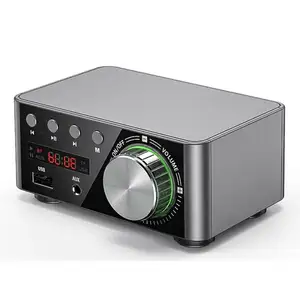 مضخم صوت صغير HIFI Power CB01 بشاشة بحجم 5.0 قرص U بطاقة TF مشغل صوت ستيريو مع مضخم للصوت ببلوتوث