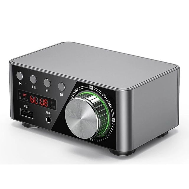HIFI BT5.0 Power CB01 Mini Amp Amplifier U-disk TF Card Playback Stereo Power Amplifier for BT