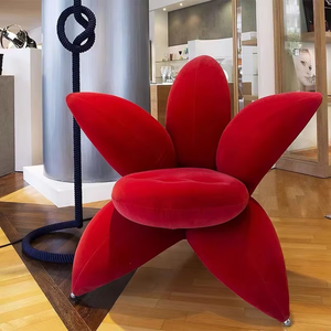 Moderna <span class=keywords><strong>Poltrona</strong></span> di Lusso Singola in Tessuto per Ufficio Domestico Leggera Design Lily Divano Lounge per Hotel <span class=keywords><strong>e</strong></span> Balconi - Product Image 1
