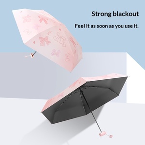 Ombrello Pieghevole a 6 Sezioni con Protezione UV, Design a Farfalla, Portatile e Compatto, 2-in-1 Sole e <span class=keywords><strong>Pioggia</strong></span> per Donne - Product Image 3