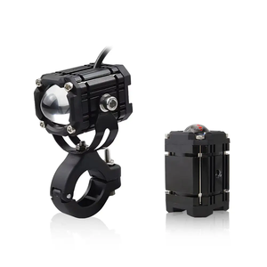 Faro Delantero de Alta Potencia para Motocicleta, 40w 4000LM LED, 6 Lentes, Luces Auxiliares Intermitentes Rojas, Amarillas y Blancas, Ojo de Demonio - Product Image 2