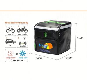 Mochila térmica impermeable para reparto de comida 2026: Bolsa aislante para pizza y entrega de alimentos para ciclistas y repartidores. - Product Image 2