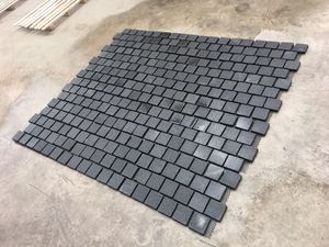 Đá Cuội Đá <span class=keywords><strong>Granite</strong></span> Đen G684 Tự Nhiên Của Trung Quốc Với Các Cạnh Tách Đá Sỏi Lưới - Product Image 5