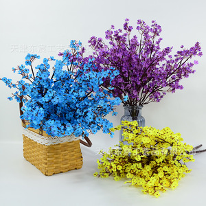 Artisanat Dongchen, soie, fleurs de gypsophile rose, 30 cm-100 cm, décoration de mariage, bouquet à main - Product Image 3