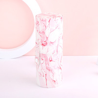 Nouvel étui cylindrique en cuir PU rayé pour pinceaux de maquillage, en poils synthétiques, 18*7cm, pour usage facial