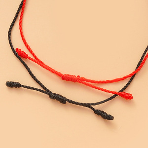 <span class=keywords><strong>Pulsera</strong></span> tejida con cadena roja <span class=keywords><strong>de</strong></span> la suerte, <span class=keywords><strong>7</strong></span> <span class=keywords><strong>nudos</strong></span>, <span class=keywords><strong>ojo</strong></span> malvado, suministro directo <span class=keywords><strong>de</strong></span> fábrica - Product Image 6