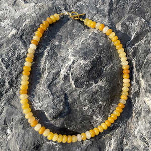 Collier pour femme en acier inoxydable plaqué or 18 carats <span class=keywords><strong>Yuma</strong></span>, perles rondes en tourmaline teinte et jade 5*8 mm, meilleur cadeau pour la Saint-Valentin - Product Image 6