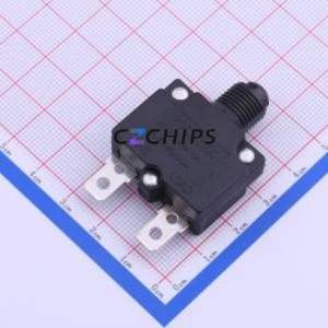 RTB-10B1BNANFC Push Button Switch Through hole Component (THT) Switch No Lock Round Button 15A Black - Product Image 1