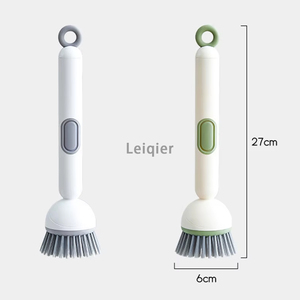 Brosse à vaisselle de cuisine avec distributeur de <span class=keywords><strong>savon</strong></span> et logo personnalisé, poignée à <span class=keywords><strong>angle</strong></span> réglable, facile à utiliser, à suspendre - Product Image 2