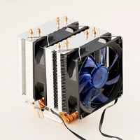 Ventilateur de refroidissement PC RGB personnalisé DC 5V 6 caloducs en cuivre avec 2 ventilateurs 92x92x25mm Contrôle de vitesse PWM Refroidisseur CPU pour boîtier d'ordinateur