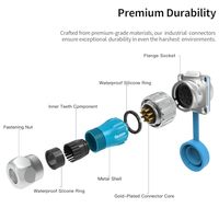 Connecteur étanche en métal Cnlinko DH24 IP68, 2-24 pôles, prise mâle et femelle pour électronique marine et machines CNC – En stock