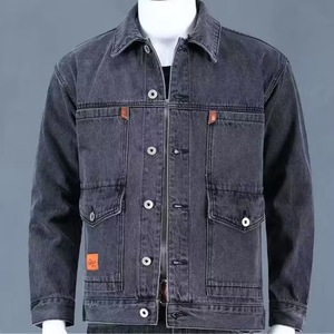 Men Loose <strong>Fitting</strong> Clothing Clothes <strong>Slim</strong> Fit Casual Workwear Denim Coat <strong>Jackets</strong> - Product Image 1