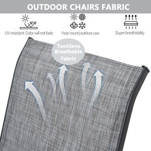 Chaise de jardin STARUNK, tissu en maille de polyester PVC imperméable, résistant à l'usure, tissu en maille extérieur en vinyle tissé, <span class=keywords><strong>protection</strong></span> UV - Product Image 4