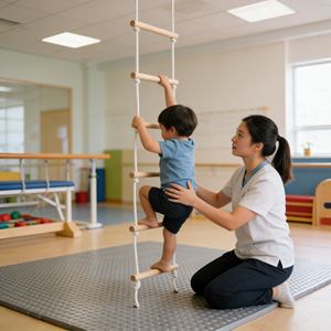 Escalera de cuerda y columpio <span class=keywords><strong>para</strong></span> sala de juegos interior y gimnasio en casa, equipo de fitness <span class=keywords><strong>para</strong></span> niños - Product Image 1