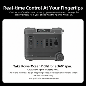 OUKITEL 4000W Portable Power Station With 7 5120Wh Extra Battery 120/240V <b>Solar</b> <b>Generator</b> - Product Image 2