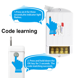 220V 30A relé mando a distancia receptor blanco 433 MHz y transmisor de interruptor de Control remoto <span class=keywords><strong>RF</strong></span> inalámbrico - Product Image 3