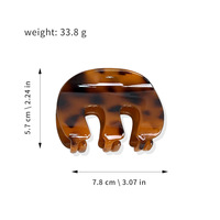Pinces à cheveux en forme de M minimalistes Yuxi Wholesale PC 7,8 cm, pinces à cheveux citrouille pour femmes, pour chignon, queue de cheval, usage quotidien
