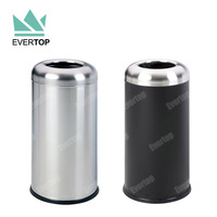 Récipient de déchets industriels debout de conception de balle de conteneur de déchets industriels d'acier inoxydable de dôme ouvert DB-65G