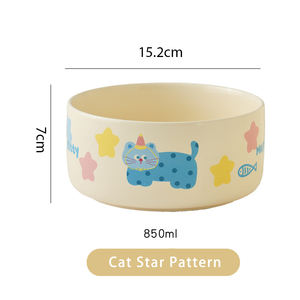 तापमान नियंत्रण सर्दियों-गर्म सिरेमिक पानी को रोकता है, ठोड़ी को साफ पालतू बिल्ली का कटोरा रखता है - Product Image 2