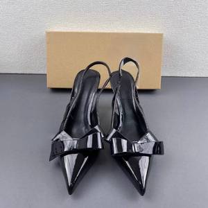 Chaussure Femme Talon Bow New Fashion on Fashion Sexy Mules <b>Shoes</b> Stiletto Heels for Ladies - Product Image 5