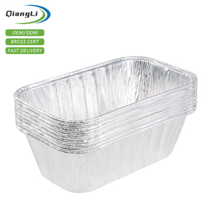 Molde Rectangular Desechable de Aluminio para <span class=keywords><strong>Pan</strong></span>, Mini, Plateado, de Alta Calidad, 11.8 oz - Product Image 1