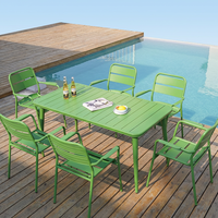 Chaise de jardin contemporaine empilable en résine PP, portable et économique, avec siège rotatif et pieds coniques électriques, pour extérieur, parc, cuisine et salle à manger