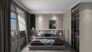 עיצוב מודרני חדר שינה מפואר ארון בגדים חדרי שינה עבור וילה - Product Image 5