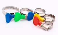 Collier de serrage à vis sans fin de style allemand de haute qualité avec poignée à clé, coloré et varié, pour fixation sécurisée - Vente en gros usine
