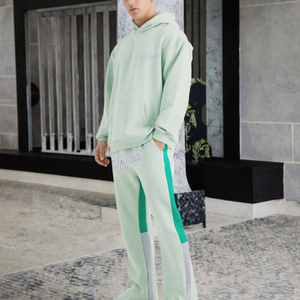 Sweat-shirt à capuche unisexe personnalisé avec strass imprimé uni, tissu confortable, coupe régulière, pour homme - Product Image 3