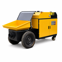 Pompe à béton portable de petite taille HL-10R, mini-pompe à béton pour la construction, pompe de transport de béton Bomba de Concreto