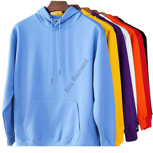 Algodón Mezcla de poliéster Hombres Sudadera con capucha 230G Peso pesado Transpirable Ecológico Suelto Casual Otoño Logotipo personalizado - Product Image 5