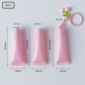 MLM Custom 15ml Empty <b>Plastic</b> Lip Balm <b>Tube</b> with Screw Cap Soft Packaging Lipgloss Soft Squeeze <b>Tubes</b> with Charms - Product Image 5