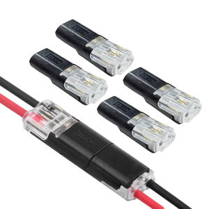 22-20awg kablolama bağlantısı için 2-Pin hızlı ekleme elektrik kablo tel konektörü sıkma terminalleri bakır kontak malzemesi PC - Product Image 1