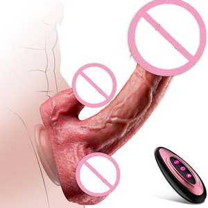 8,7 Zoll Realistischer Stoßender Dildo Leckender Vibrator Anale Klitoris G-Punkt Stimulation Heizung Fernbedienung Erwachsenen-Sexspielzeug für Frauen - Product Image 1